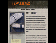 Tablet Screenshot of lazyjjeans.com